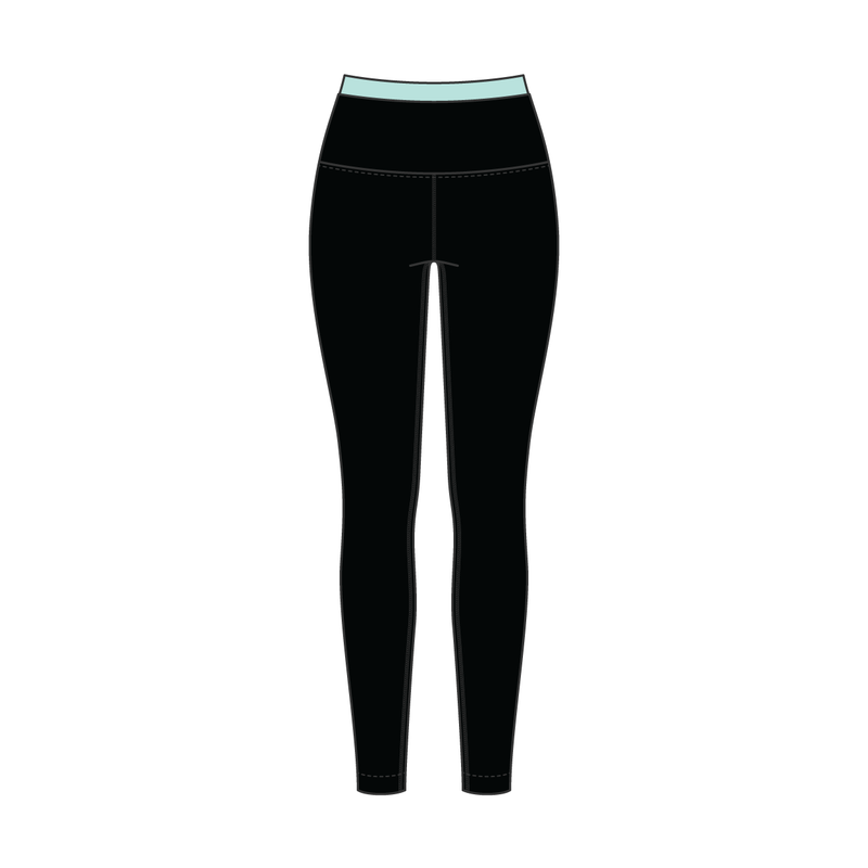 Women's High Rise Legging With Contrast Waistband