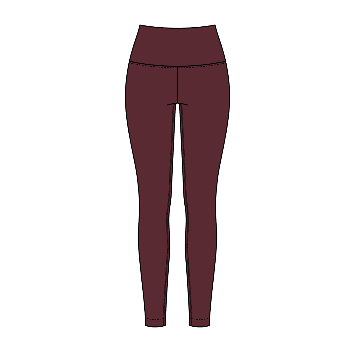 Women’s High Rise Legging with Contrast Binding