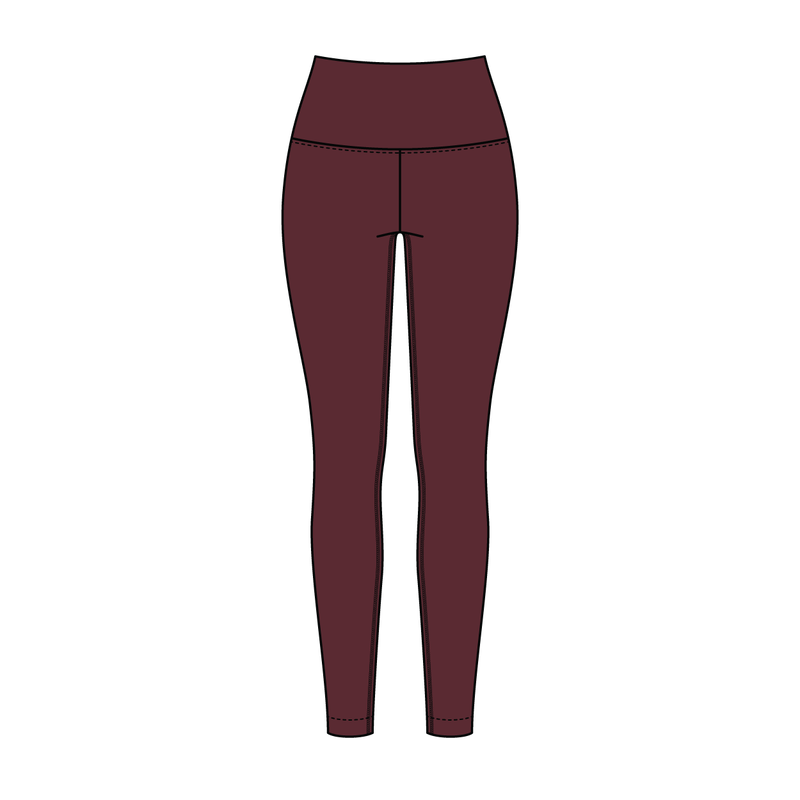 Women’s High Rise Legging with Contrast Binding