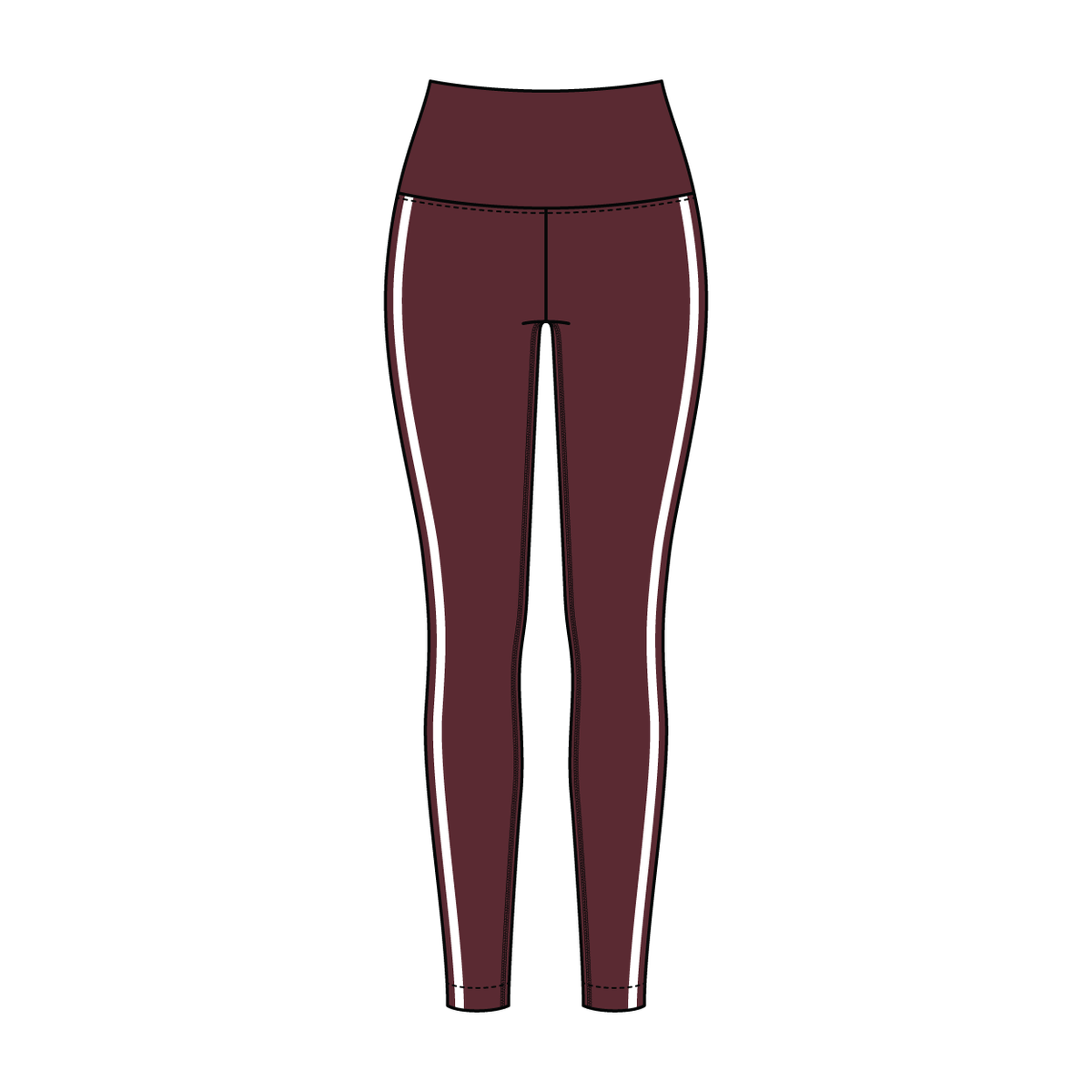 Women’s High Rise Legging with Contrast Binding