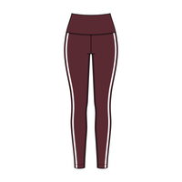 Women’s High Rise Legging with Contrast Binding