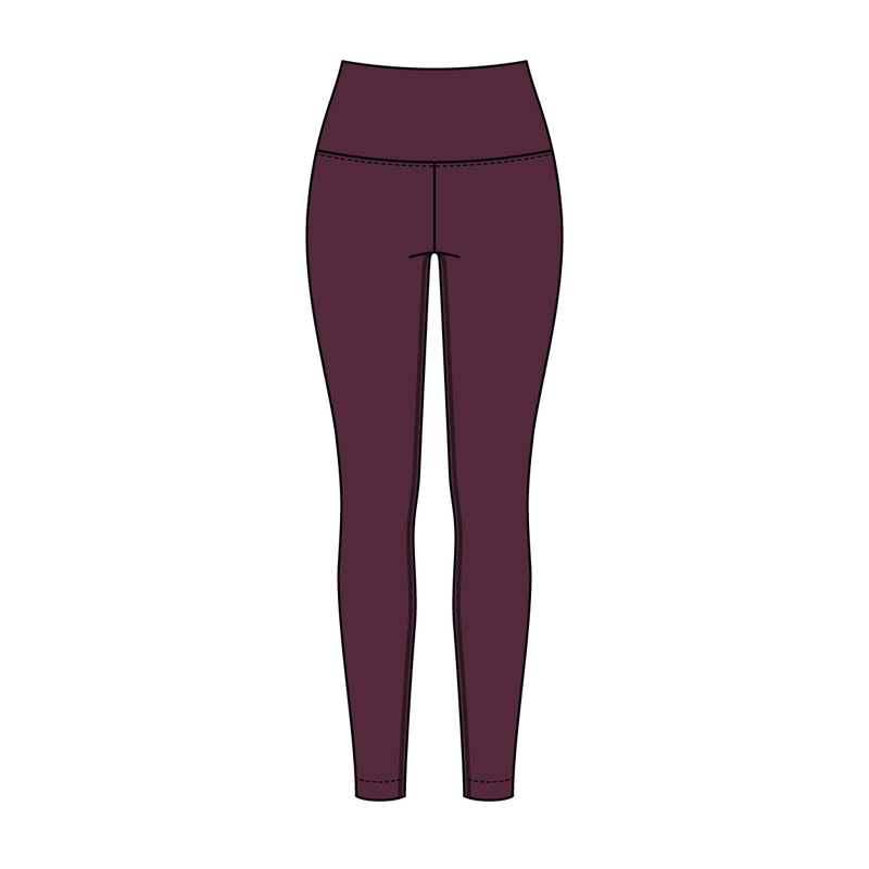 Women’s High Rise Legging with Contrast Binding