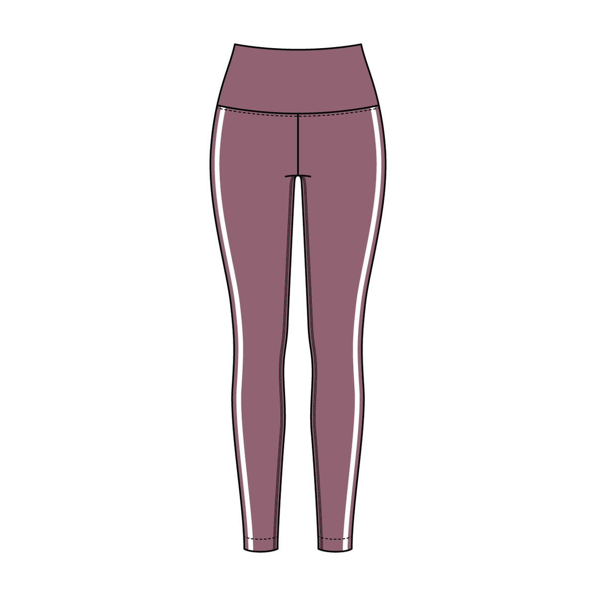 Women’s High Rise Legging with Contrast Binding