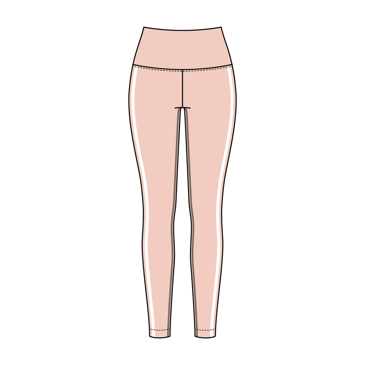 Women’s High Rise Legging with Contrast Binding