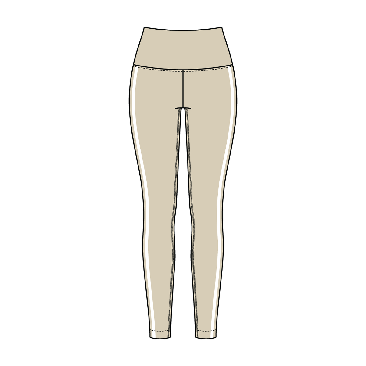 Women’s High Rise Legging with Contrast Binding