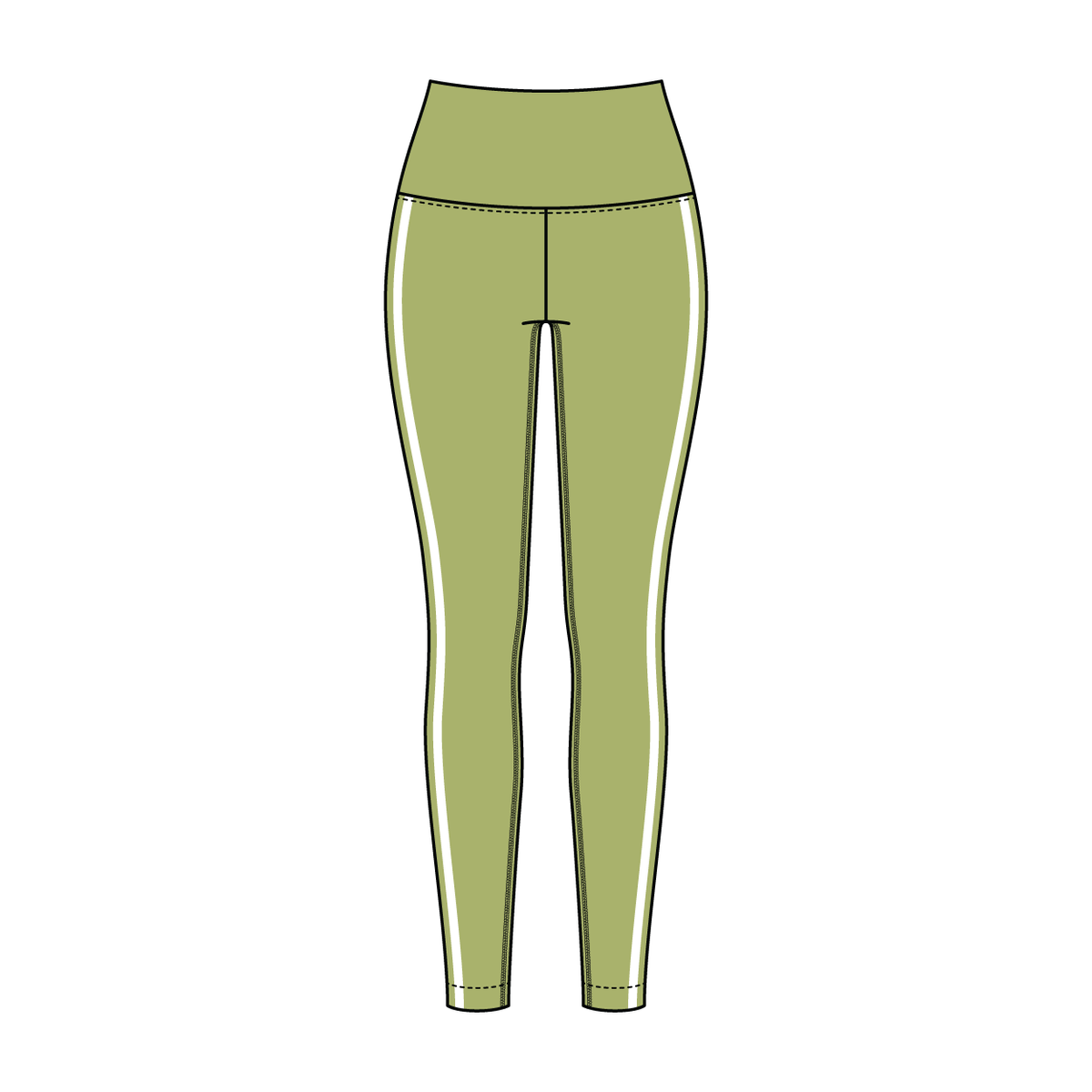 Women’s High Rise Legging with Contrast Binding