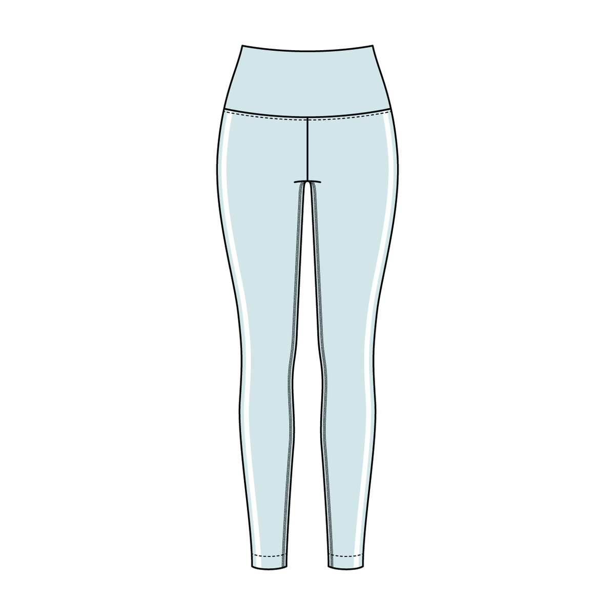 Women’s High Rise Legging with Contrast Binding