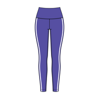 Women’s High Rise Legging with Contrast Binding