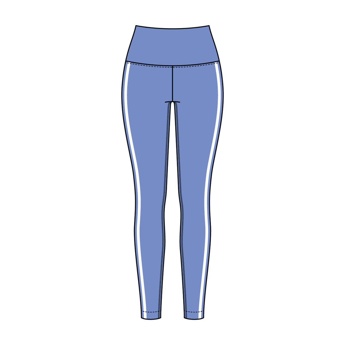 Women’s High Rise Legging with Contrast Binding