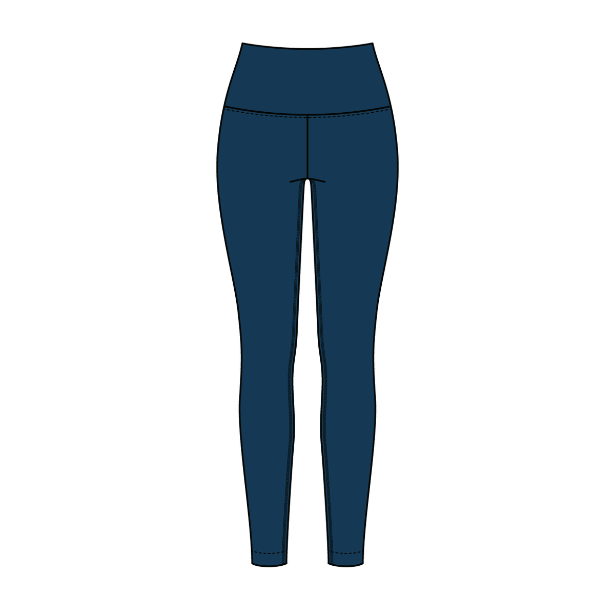 Women’s High Rise Legging with Contrast Binding