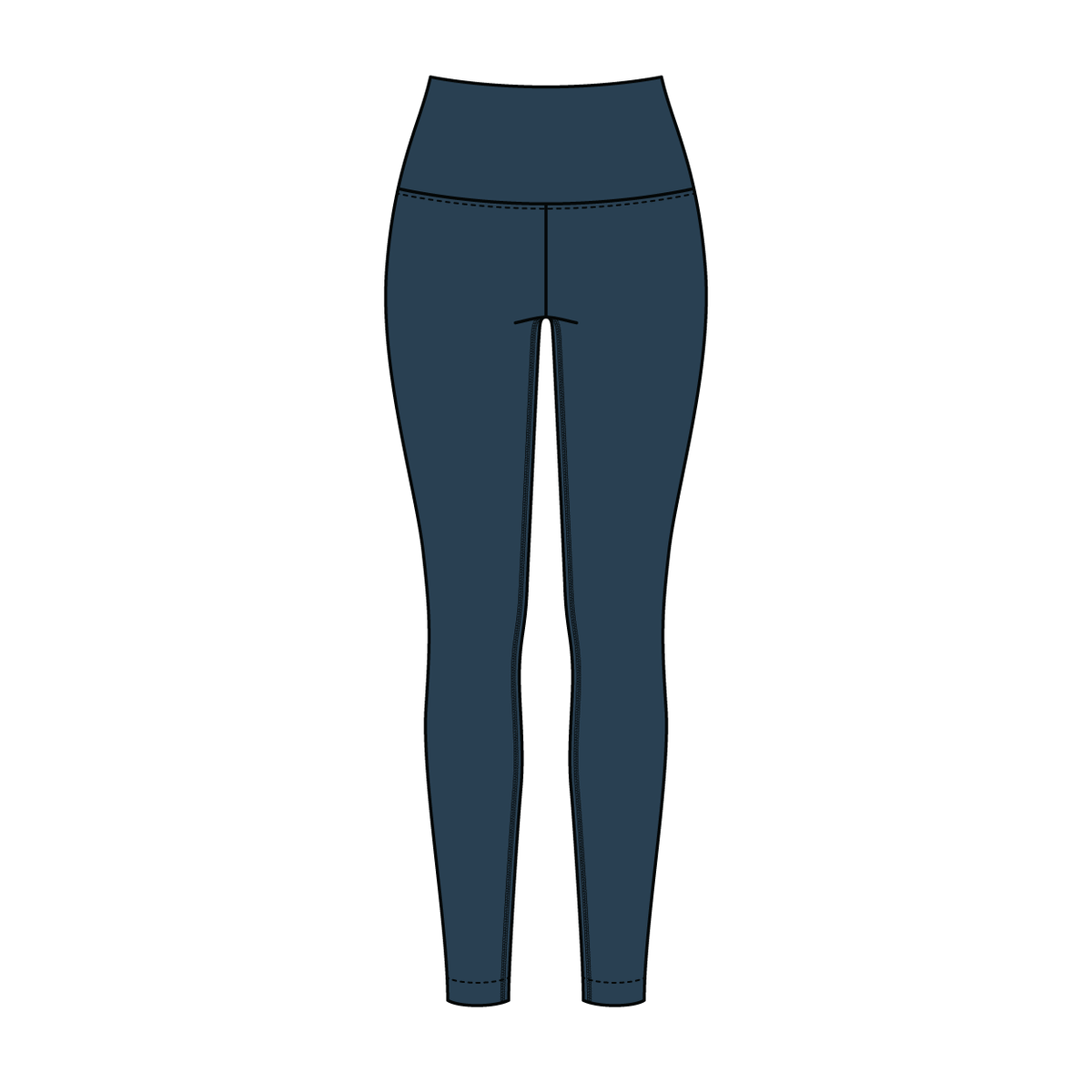 Women’s High Rise Legging with Contrast Binding