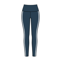 Women’s High Rise Legging with Contrast Binding