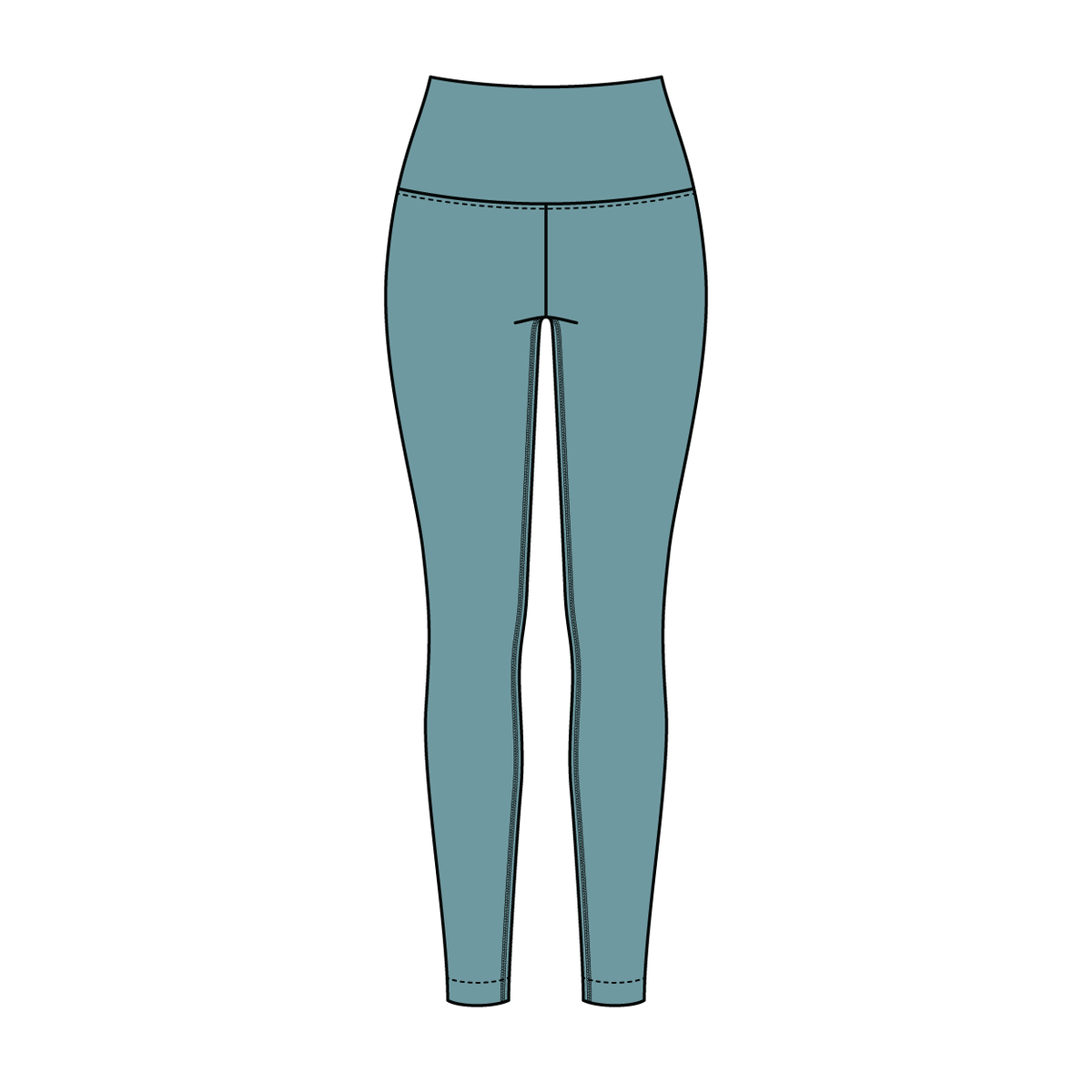 Women’s High Rise Legging with Contrast Binding