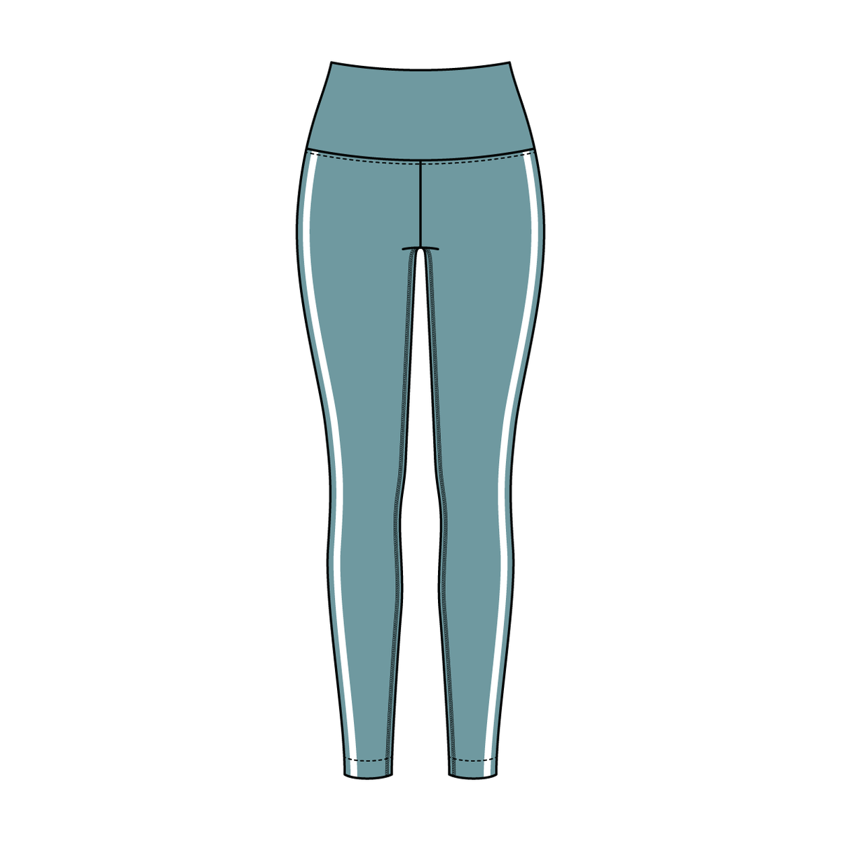 Women’s High Rise Legging with Contrast Binding