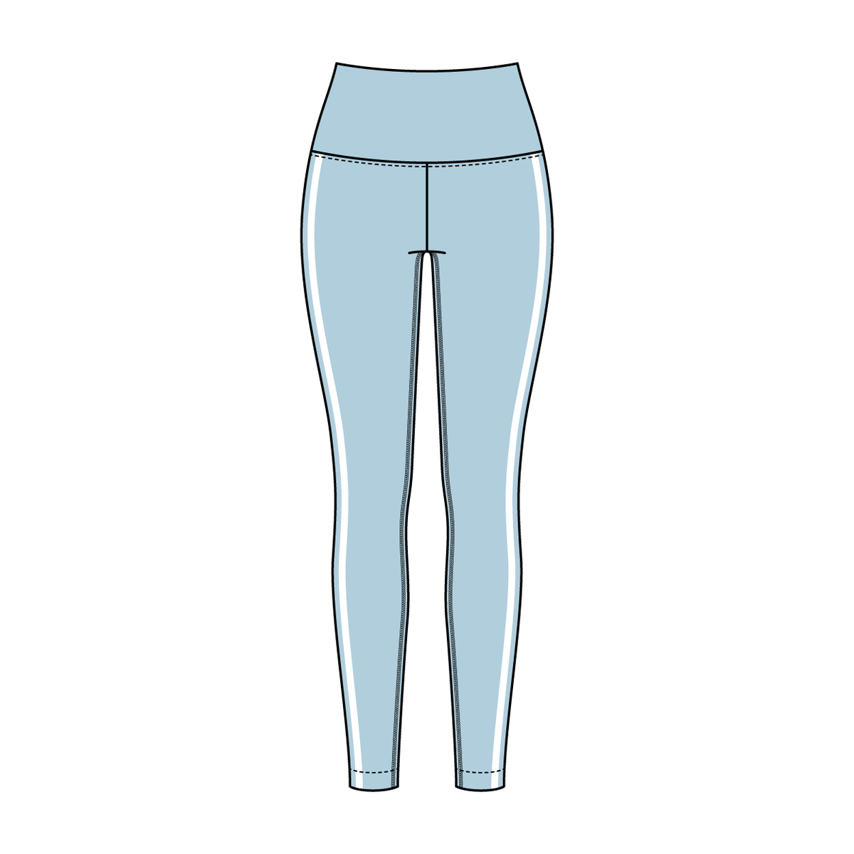 Women’s High Rise Legging with Contrast Binding