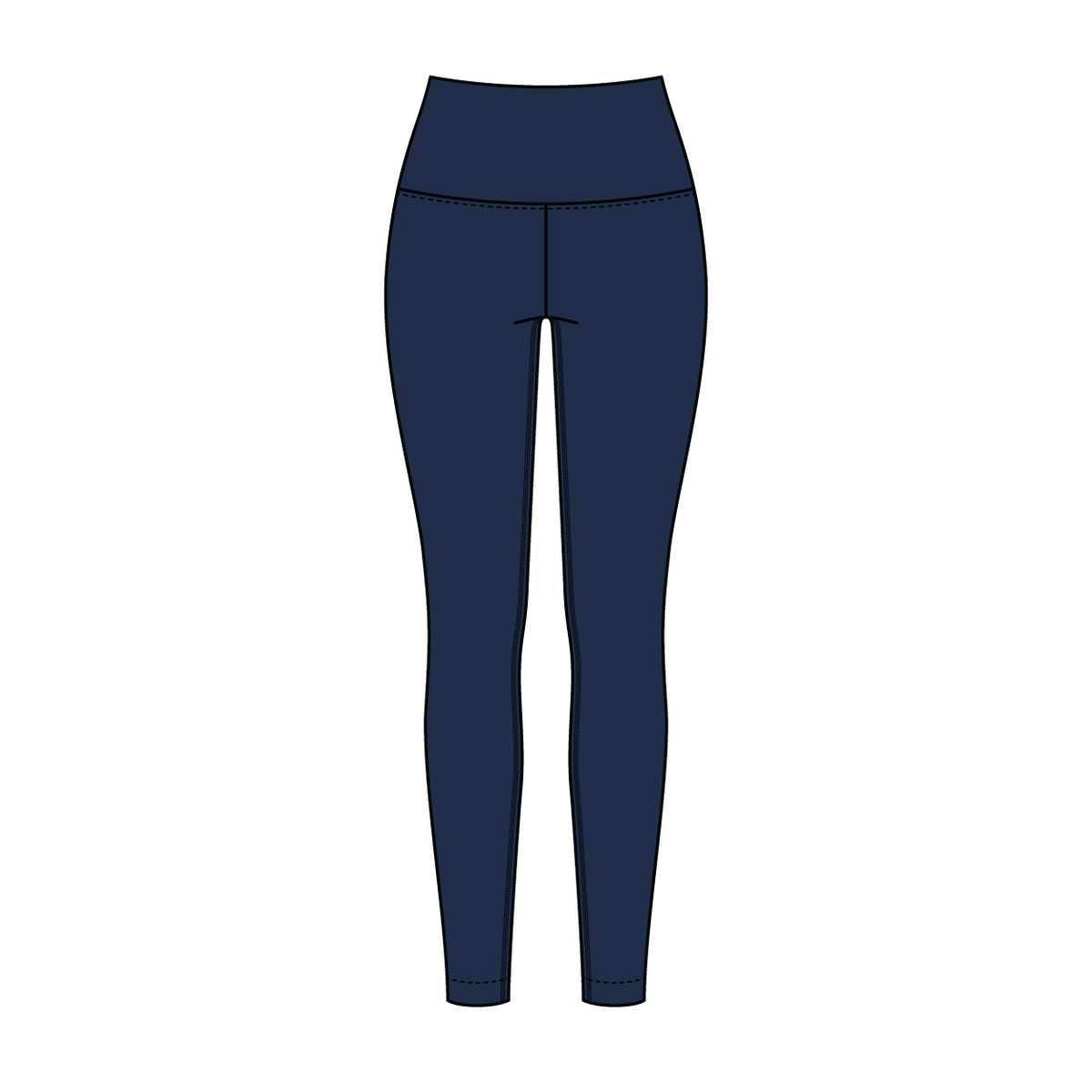 Women’s High Rise Legging with Contrast Binding