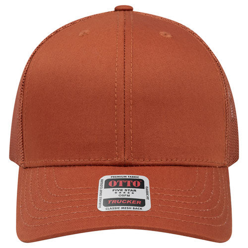 OTTO CAP® 6 Panel Mid Profile Mesh Back Trucker Hat - 112-1