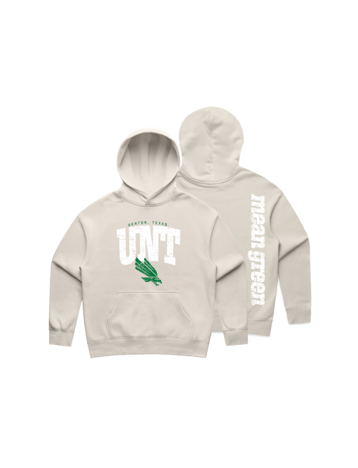University of North Texas Faded Varsity Hoodie - The Collegiate Lineup