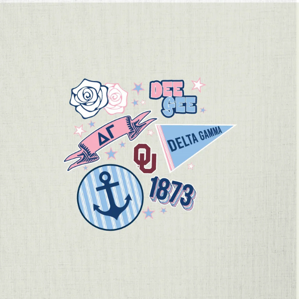 Delta Gamma Collegiate Pennants – 2758