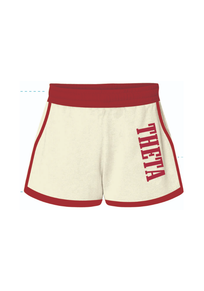 WOMEN'S HEAVYWEIGHT FLEECE CONTRAST SHORTS WITH BINDING DETAIL