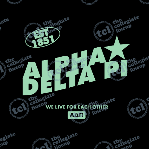 Alpha Delta Pi Est. 1851 Typography Design - 1603