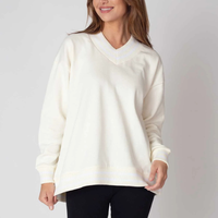 Letterman V-Neck Pullover