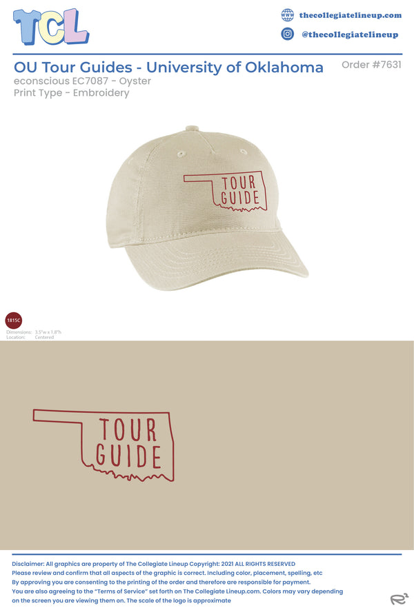 OU Tour Guides University of Oklahoma #7631