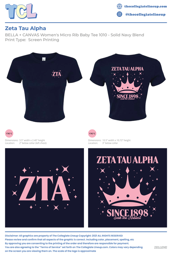 Zeta Glass Factory Crown Baby Tee