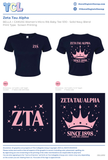Zeta Glass Factory Crown Baby Tee - The Collegiate Lineup