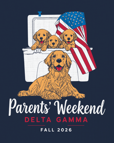 Delta Gamma Parents Weekend Animals T-Shirt - 3599
