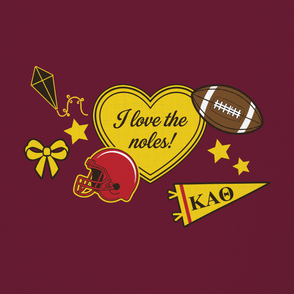 Kappa Alpha Theta Game Day Sports T-Shirt - 3619
