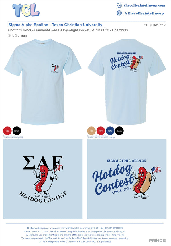 Sigma Alpha Epsilon Texas Christian University #15212 Individual Shipping