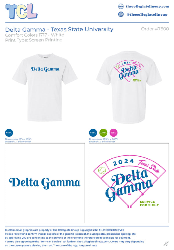 Delta Gamma Texas State University #7600