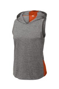 Ladies PosiCharge ® Tri-Blend Wicking Draft Hoodie Tank