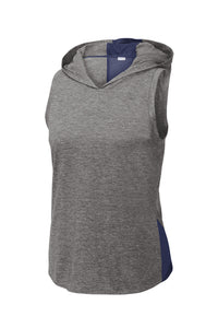 Ladies PosiCharge ® Tri-Blend Wicking Draft Hoodie Tank