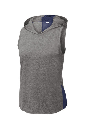 Ladies PosiCharge ® Tri-Blend Wicking Draft Hoodie Tank