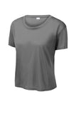 Ladies PosiCharge® Draft Crop Tee