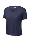 Ladies PosiCharge® Draft Crop Tee