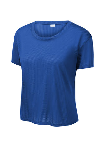 Ladies PosiCharge® Draft Crop Tee