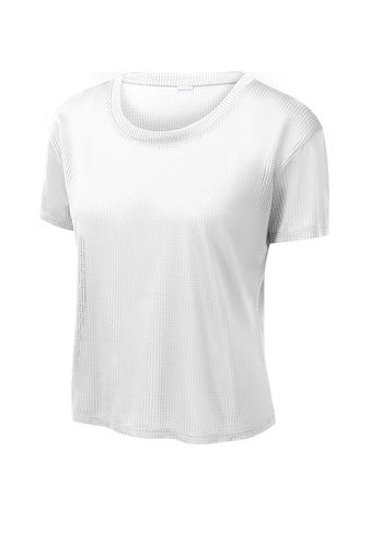 Ladies PosiCharge® Draft Crop Tee