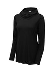 Ladies PosiCharge ® Tri-Blend Wicking Long Sleeve Hoodie