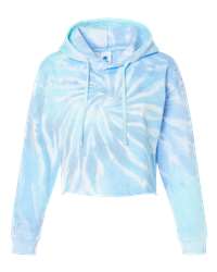 Women's Tie-Dyed Crop Hooded Sweatshirt - The Collegiate Lineup