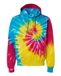 Tie-Dyed Hooded Sweatshirt