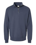 Garment-Dyed Quarter-Zip Sweatshirt