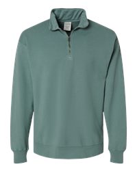 Garment-Dyed Quarter-Zip Sweatshirt