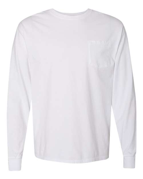 Garment Dyed Long Sleeve T-Shirt With a Pocket