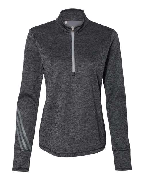 Women's Brushed Terry Heathered Quarter-Zip Pullover