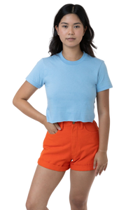 FINE JERSEY S/S CROP T