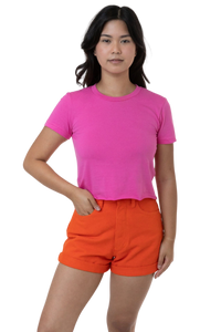 FINE JERSEY S/S CROP T