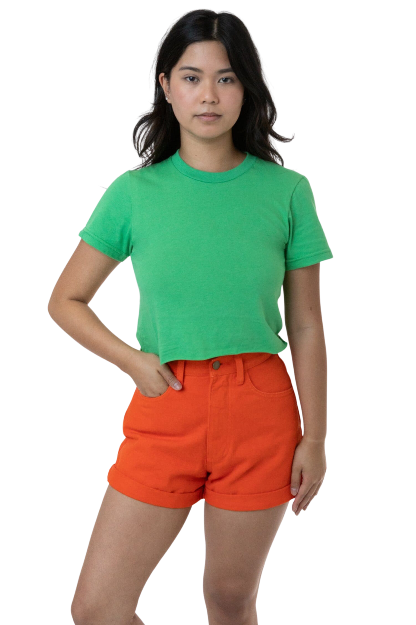 FINE JERSEY S/S CROP T